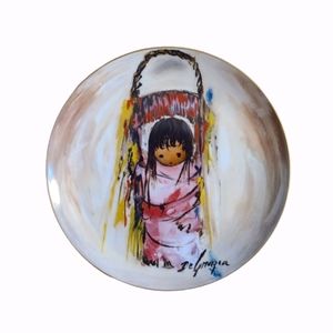 1984 Ted DeGrazia Collector's Plate: "Pink Papoose"